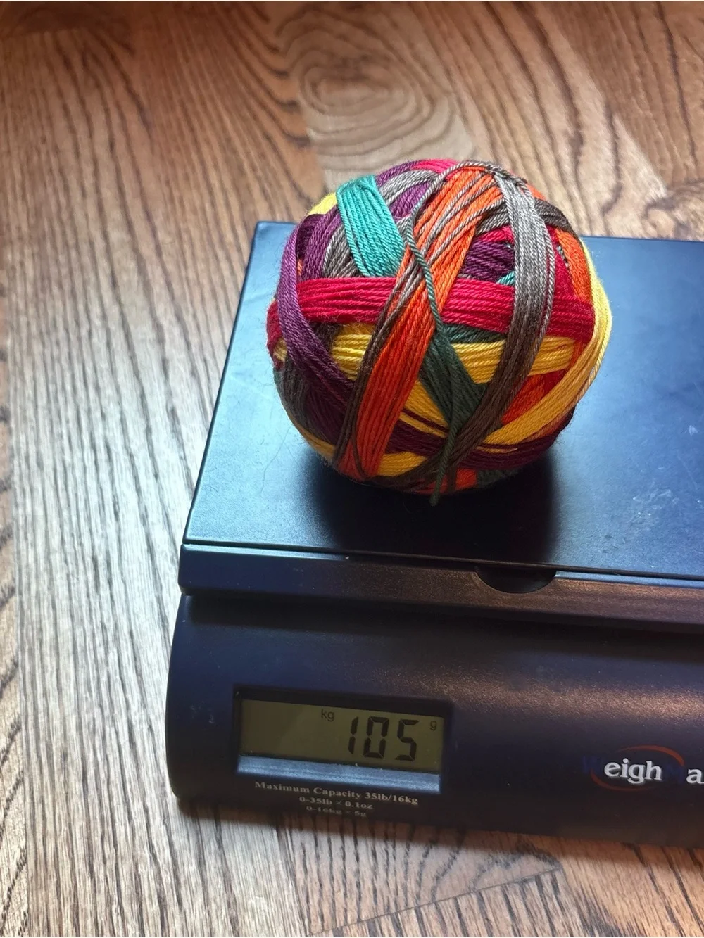Yarn Fingering Weight Sock 105g Self Striping Wool Blend Knit Hand Dyed Indie